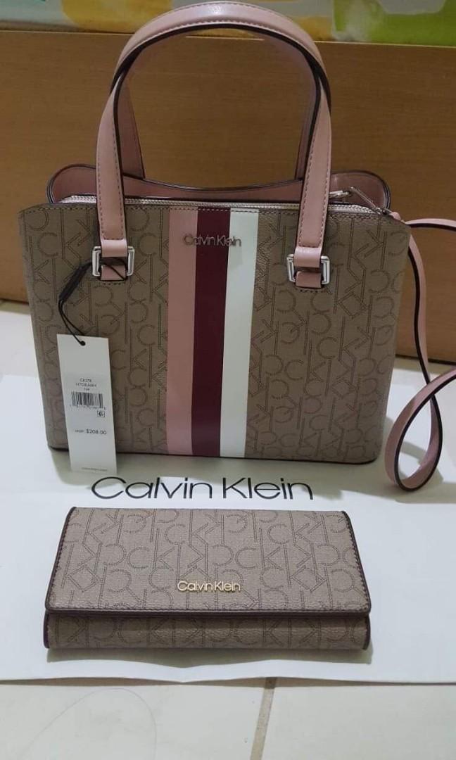 calvin klein purse and wallet set