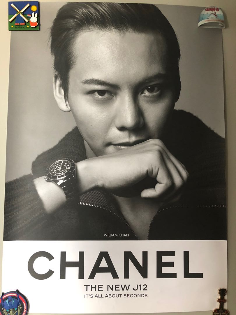 CHANEL The New J12 Campaign Posters William Chan Liu Wen Keira Knightley Claudia Schiffer