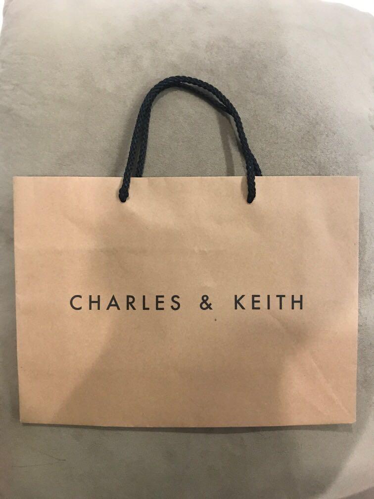 Paper bag charles and keith original sale