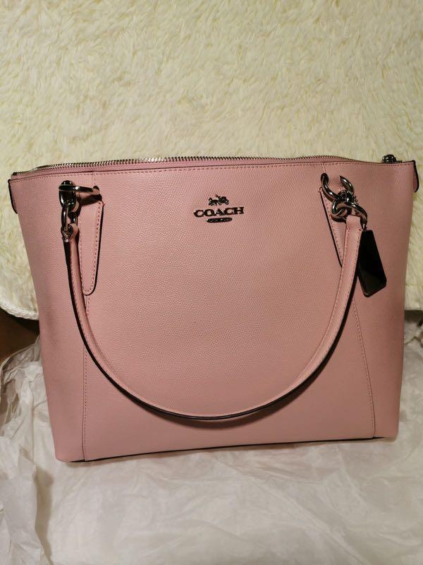 coach ava tote pink