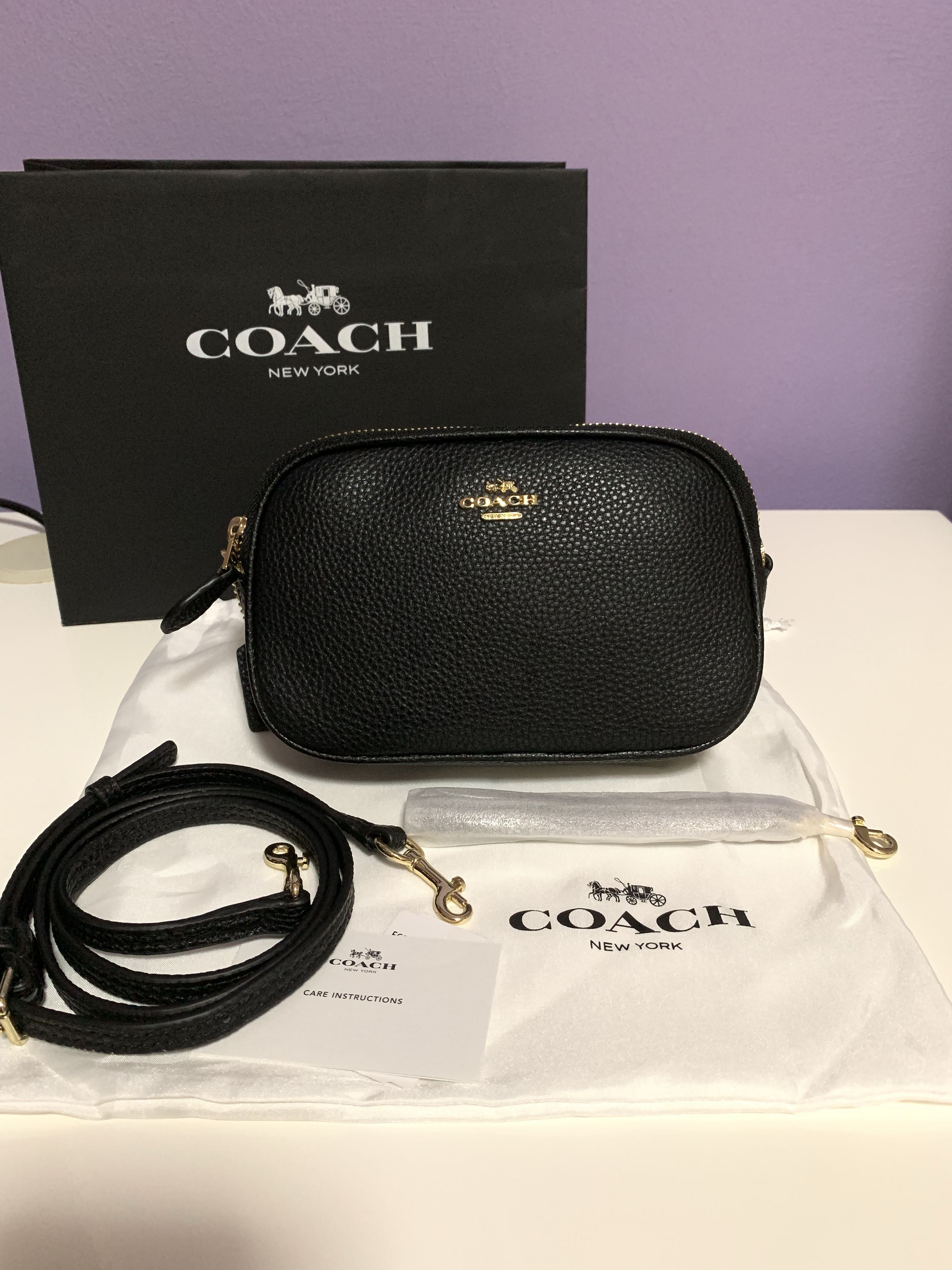 Coach Crossbody Double Zip [ Reserved with deposit ] , Luxury, Bags