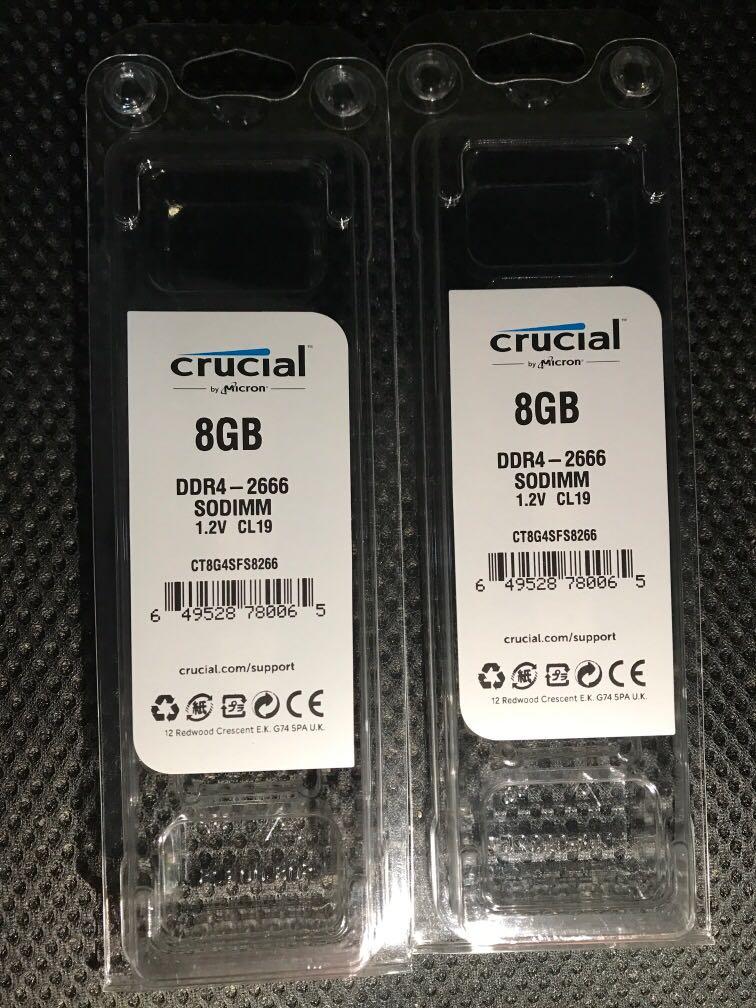 Crucial 8gb Ddr4 Laptop Ram Electronics Computer Parts Accessories On Carousell