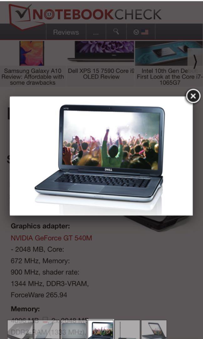 Dell Xps 15 L502x Gaming Laptop Price Reduced Electronics Computers Laptops On Carousell