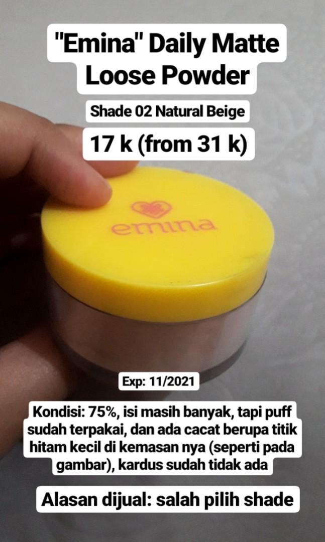Emina Daily Matte Loose Powder Kesehatan Kecantikan Rias Wajah Di Carousell