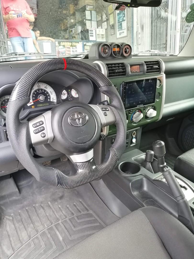 FJ Cruiser Carbon Steering Wheel TRD with leather optional alcantara