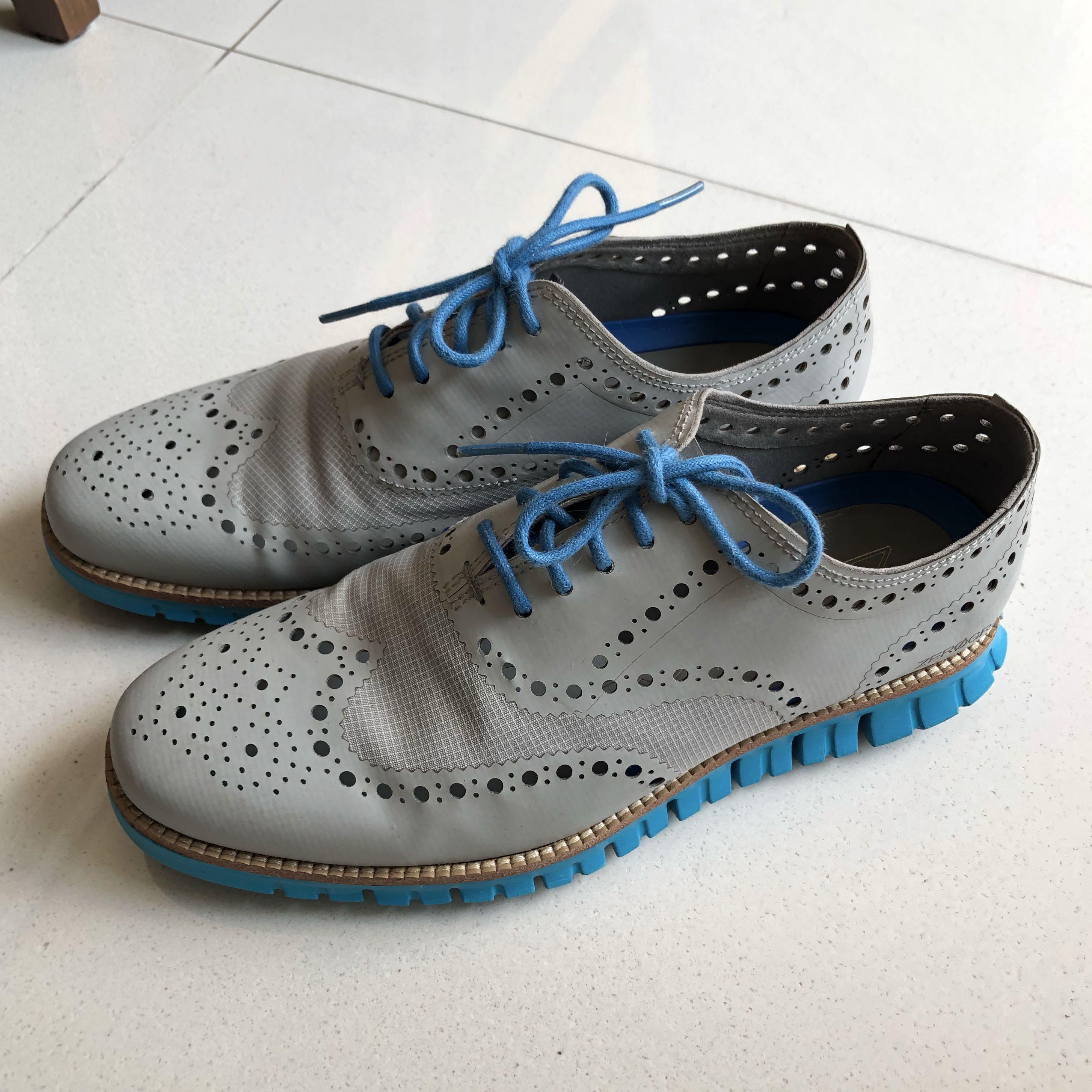 blue sole shoes