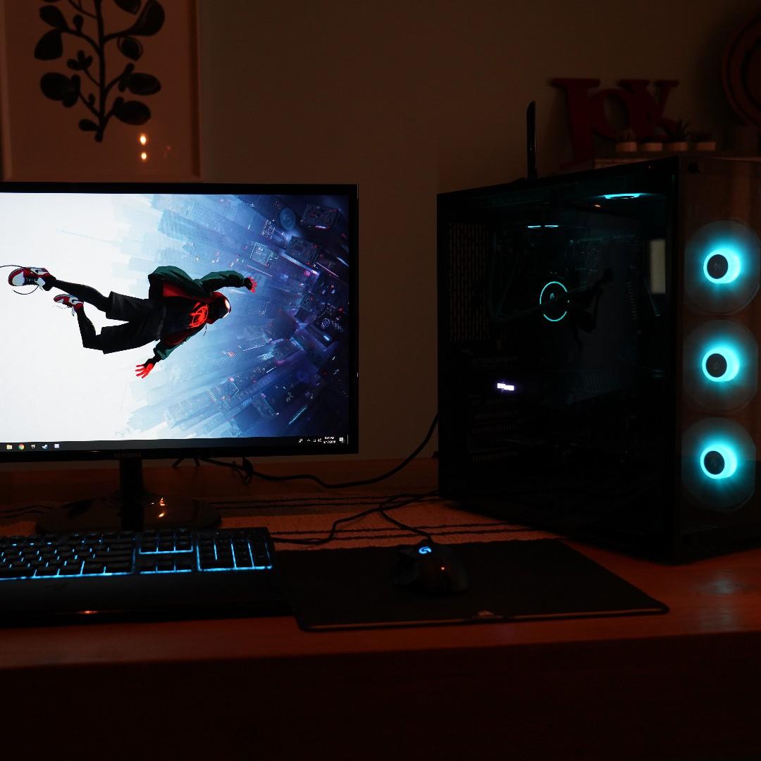 Full Gaming Setup Intel I7 8700k Rtx 2070 Pc 27 60hz Samsung