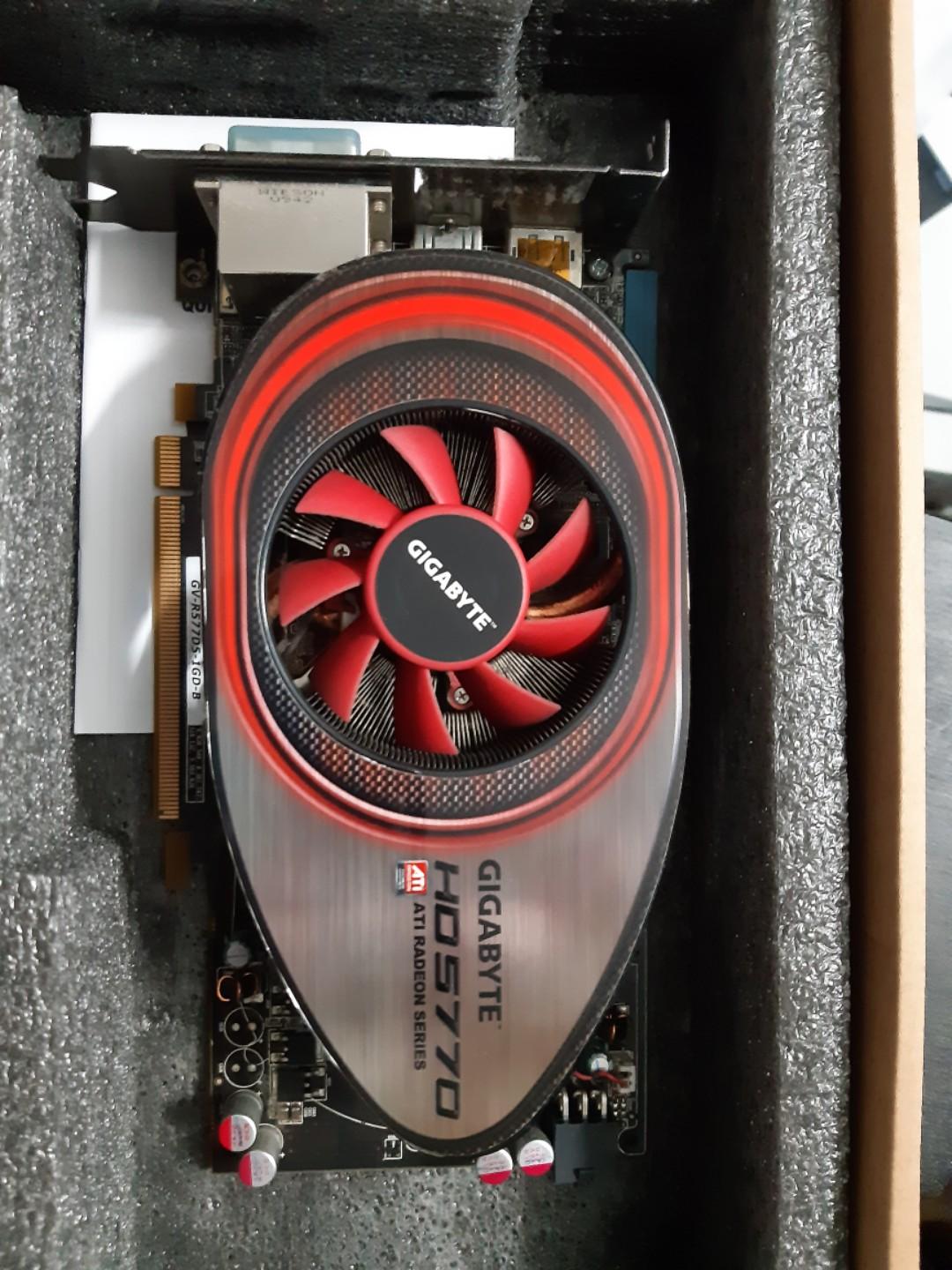 Gigabyte Hd5770 Ati Radeon 1gb Ddr5 Electronics Computer Parts Accessories On Carousell