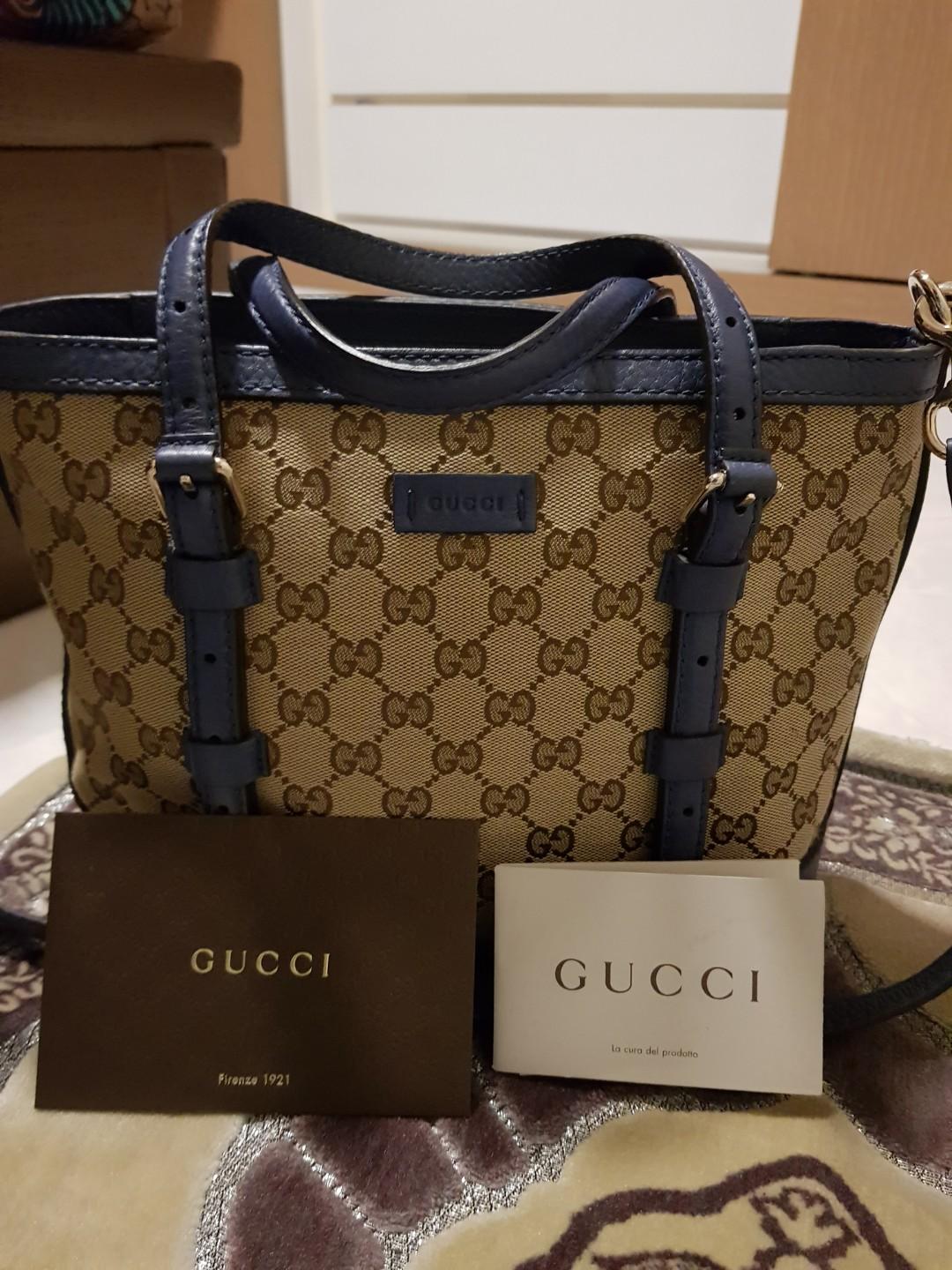 gucci sling bag blue