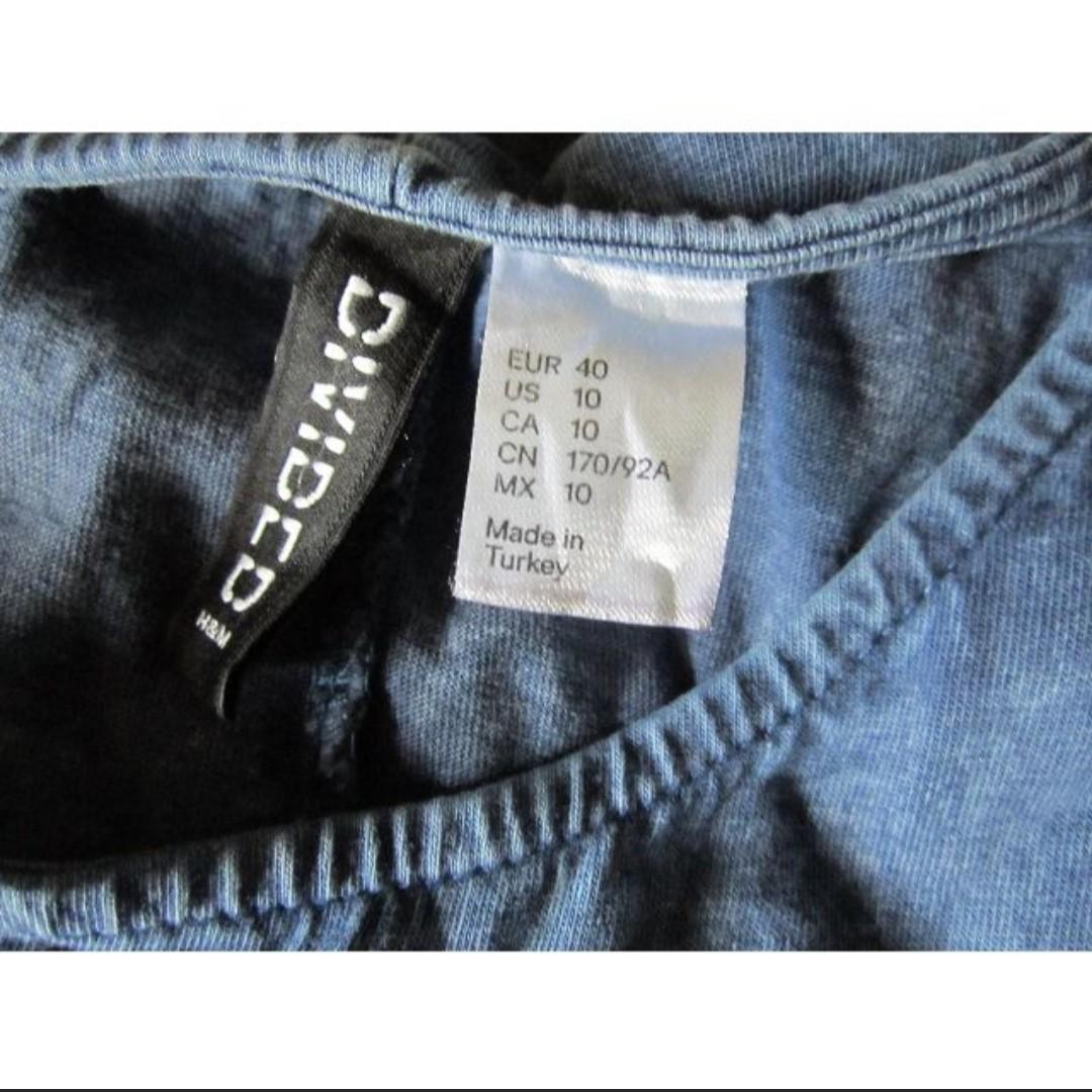 H&M Washed Denim-Look Dress (Category: Dresses) located in Manila. Submitted by glamouria (Listing ID 246028243, Image 3). Description: Excellent Used Condition Best fits on Medium.