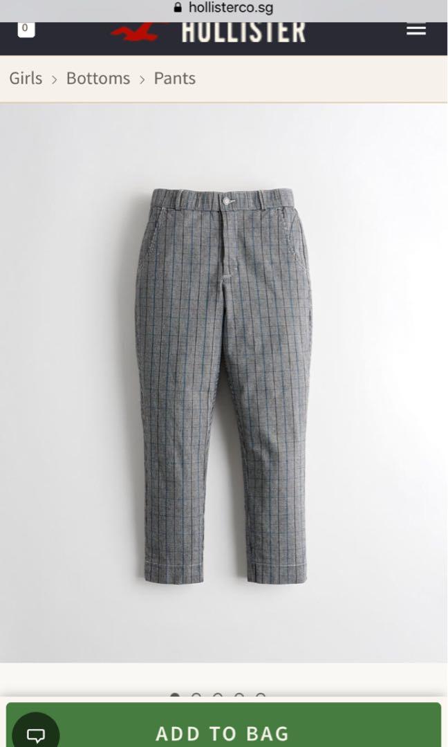 Hollister stretch crop taper pants hotsell