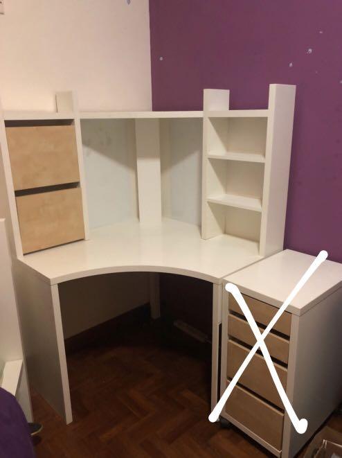 Ikea Micke Desk Without The Drawers On Carousell