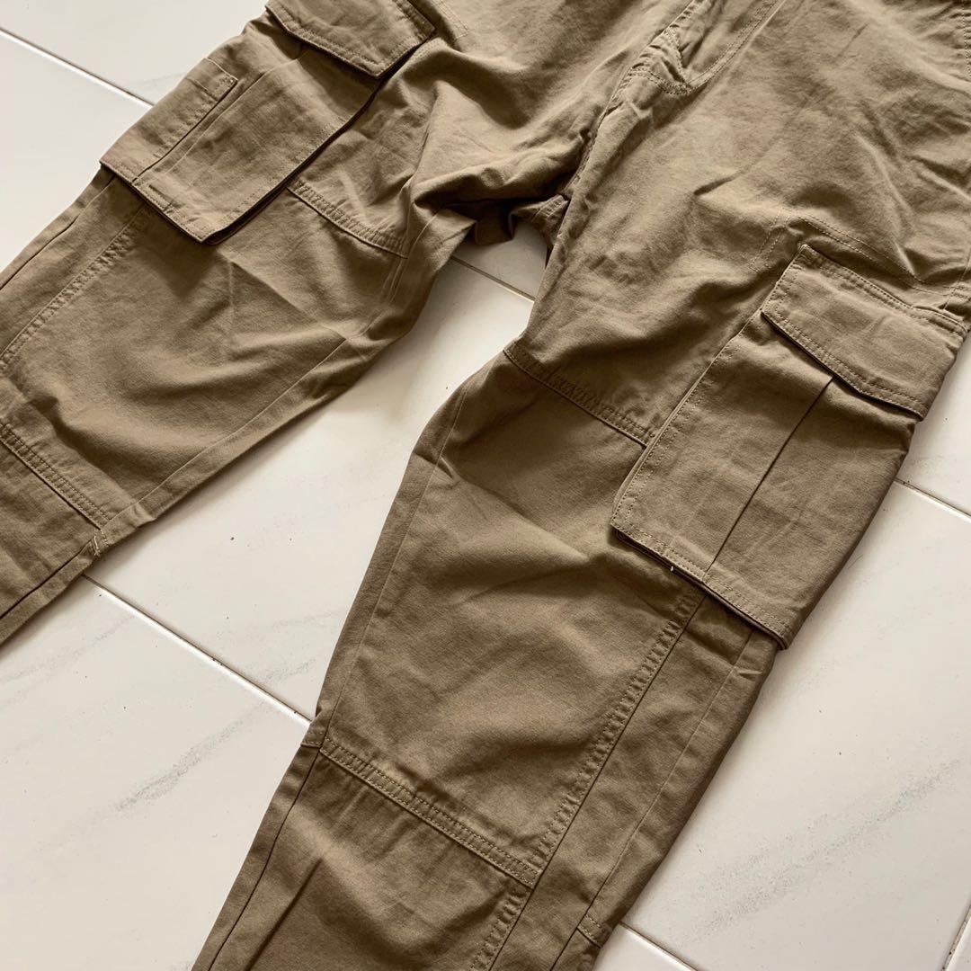 baggy khaki cargo pants