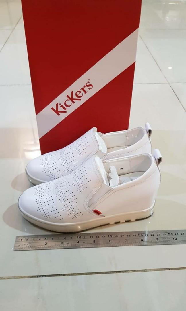Kickers Sepatu Wanita Putih Ukuran 36 Fesyen Wanita Sepatu Di Carousell