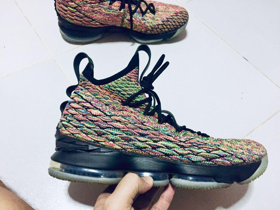 lebron 15 fruity pebbles for sale mens