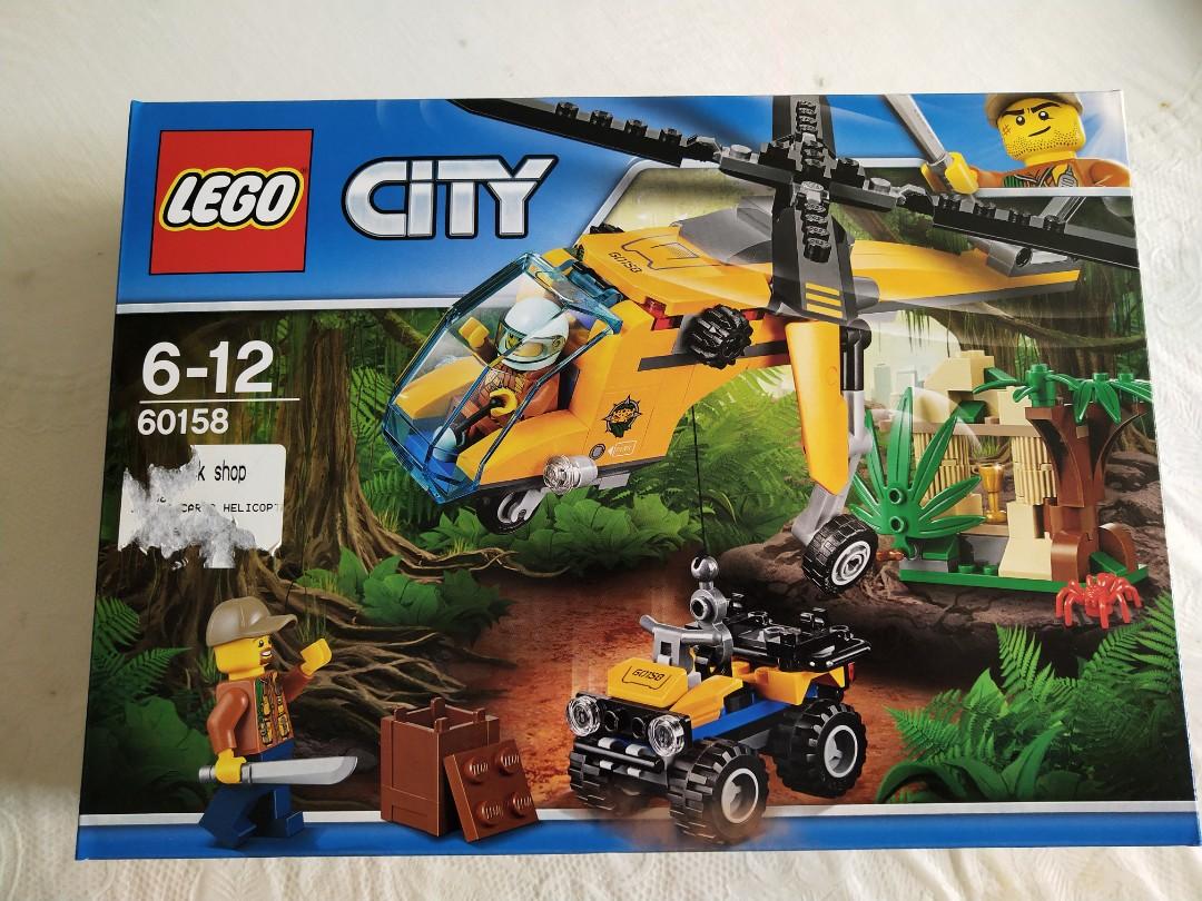 lego city jungle cargo helicopter 60158