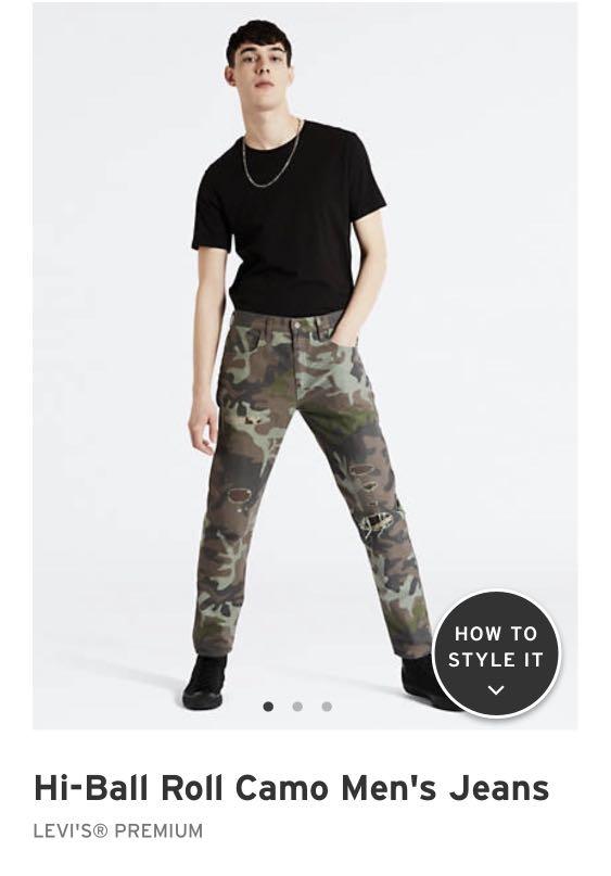 Levi's premium discount hi ball roll