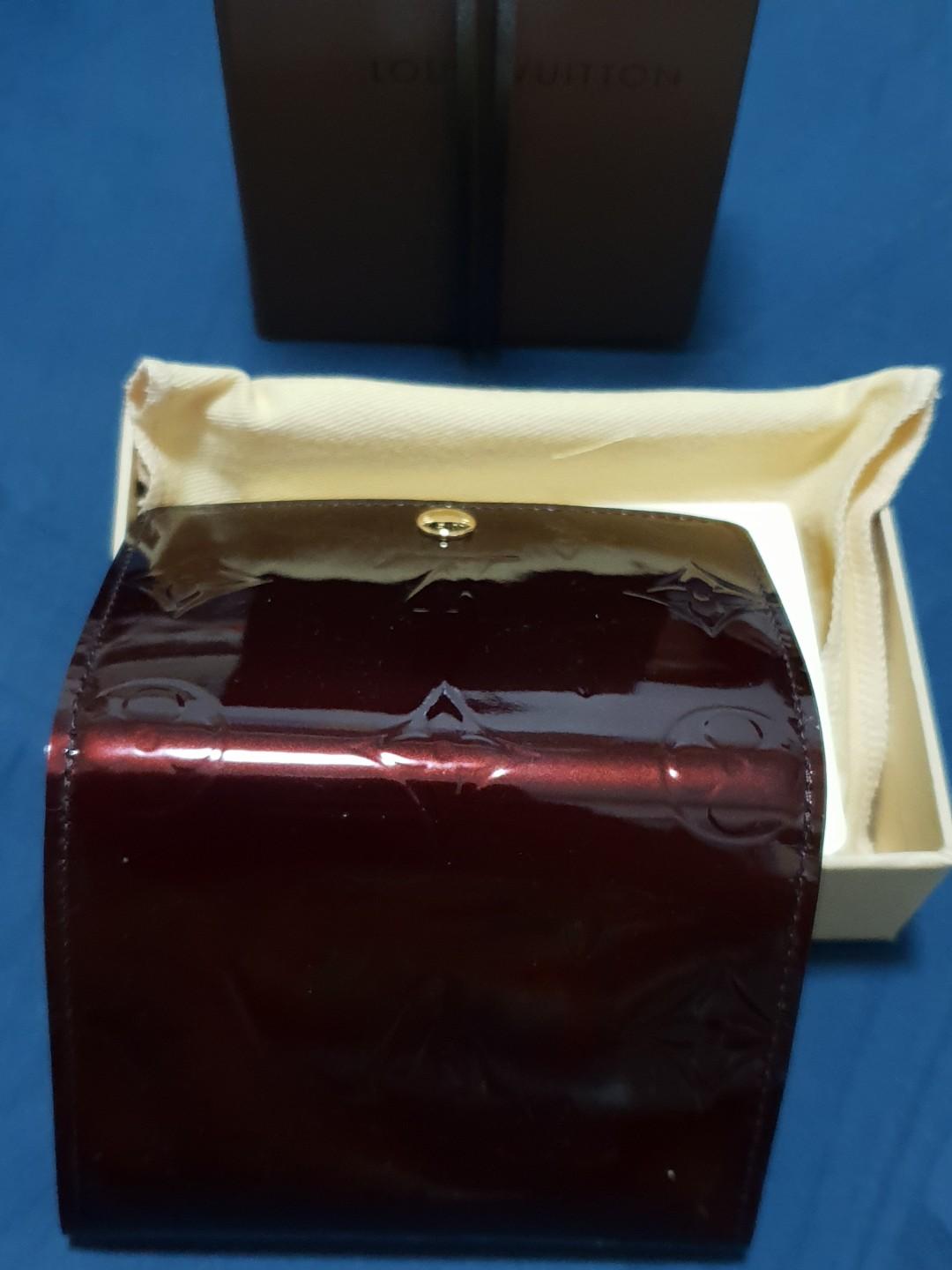 Authentic Louis Vuitton Vernis Business Card Holder Amarante – TLB Preloved  Goods