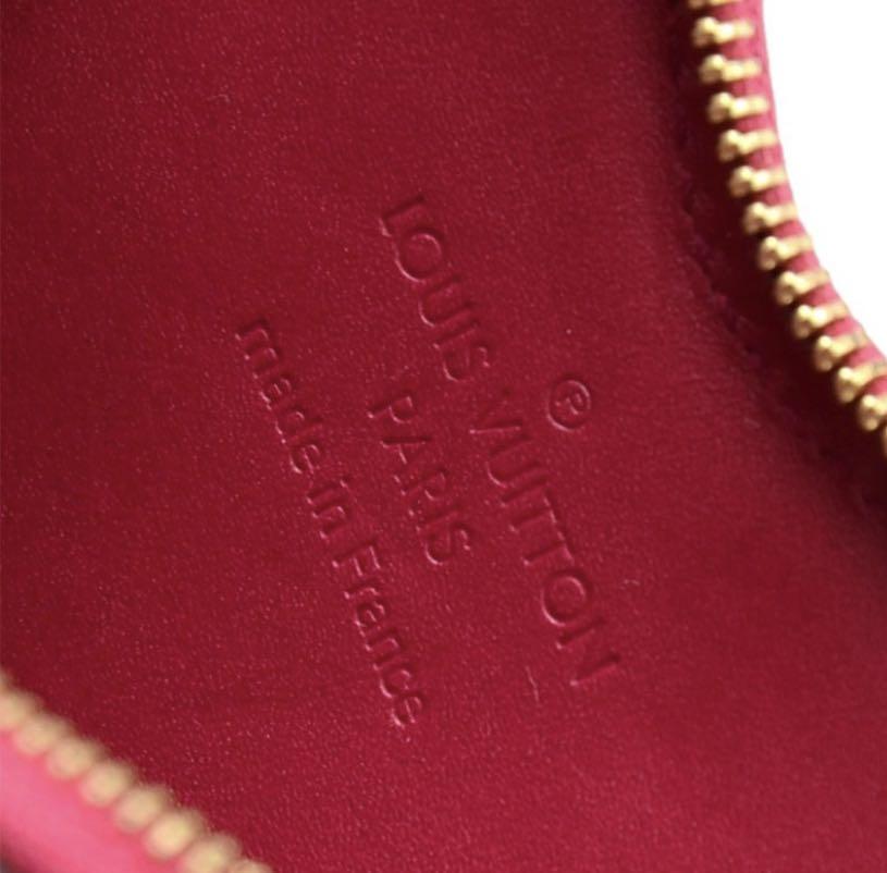 Louis Vuitton Red Pomme D´amour Vernis Heart Coin Purse