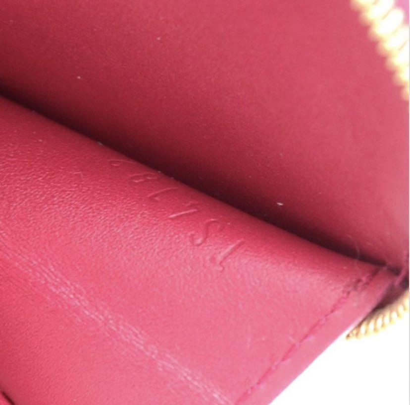 Louis Vuitton Red Pomme D´amour Vernis Heart Coin Purse