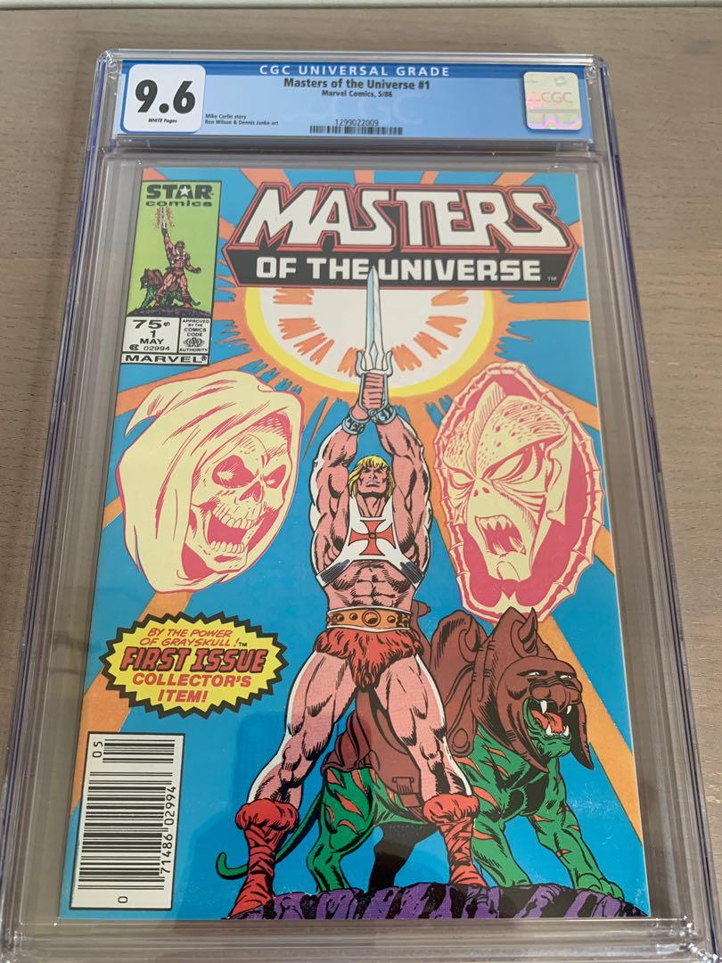 masters of the universe 1 cgc 9 6 white pages marvel 1986 he man motu hobbies toys collectibles memorabilia vintage collectibles on carousell