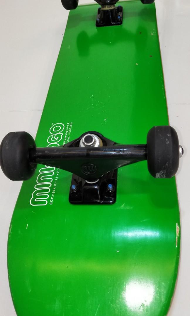 Mini Logo Skateboard equipped with Mini Logo Trucks and wheels, Sports