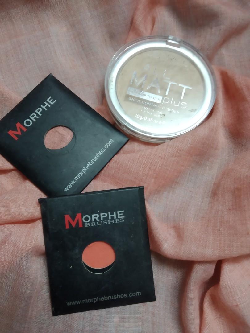 Morphie eyeshadows (Category: Makeup) located in Kuala Lumpur. Submitted by justdian6 (Listing ID 246174705, Image 1). Description: *original *Morphie eyeshadows : gum drop (retak)and mysterious ,Tak pernah guna lagi (barely used) *Free catrice sand beige all matt compact powder *No swap *Reserve 48hours.