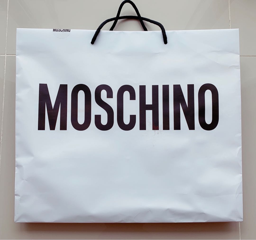 Moschino paper bag store