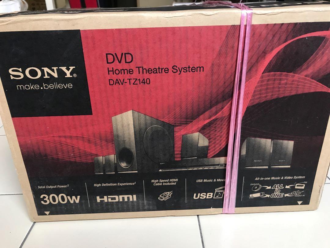 New Sony DVD Home Theatre System DAVTZ140, TV & Home Appliances, TV