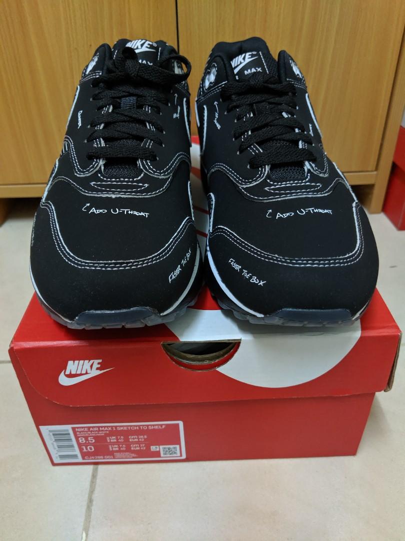 air max 1 schematic black