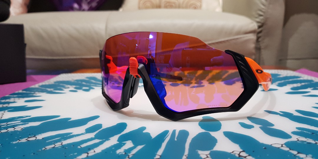 Oakley Flight Jacket - Matte Black/Neon Orange with Prizm Trail Lens, Men's  Fashion, Watches & Accessories, Sunglasses & Eyewear on Carousell