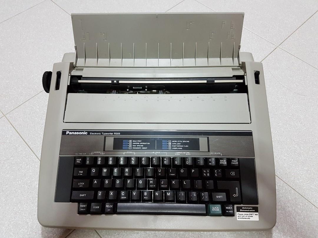 Panasonic electronic typewriter vintage, Audio, Portable Music Players