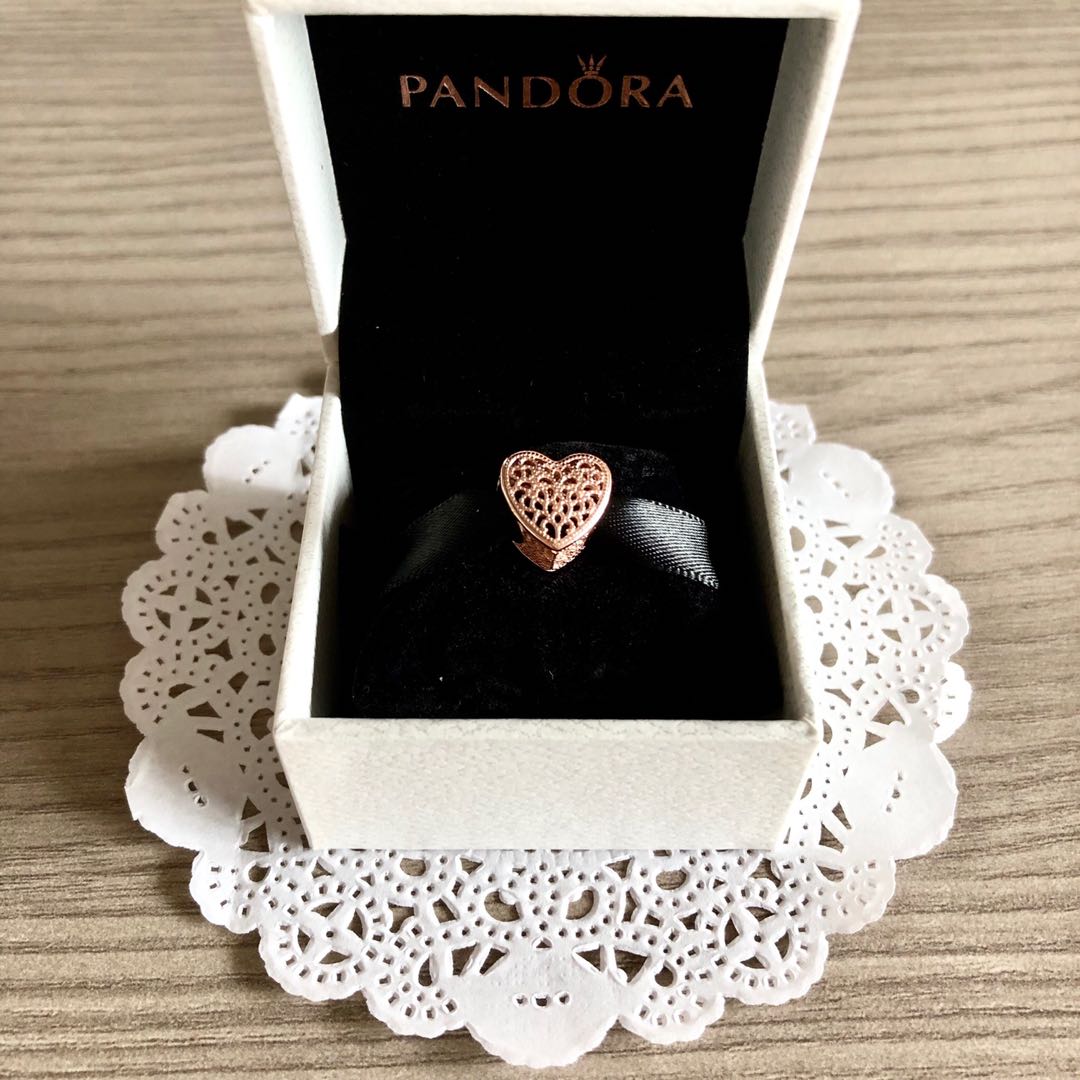 45 OFF BNIB Pandora Filigree and Beaded Heart Charm Women s