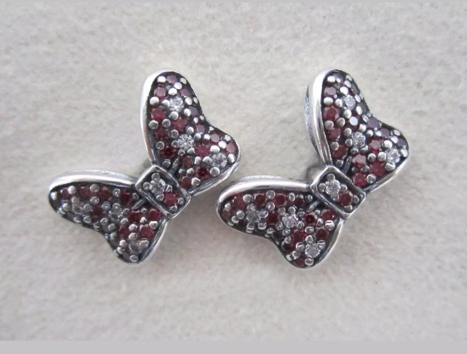 Pandora Disney Minnie Bow earrings