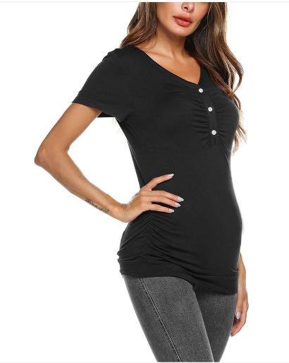 black nursing top