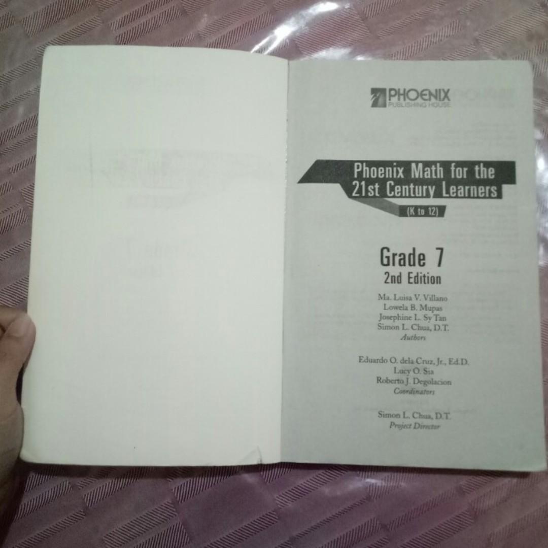 Phoenix Math For The 21st Century Learners (Grade 7 Math Book), Hobbies ...