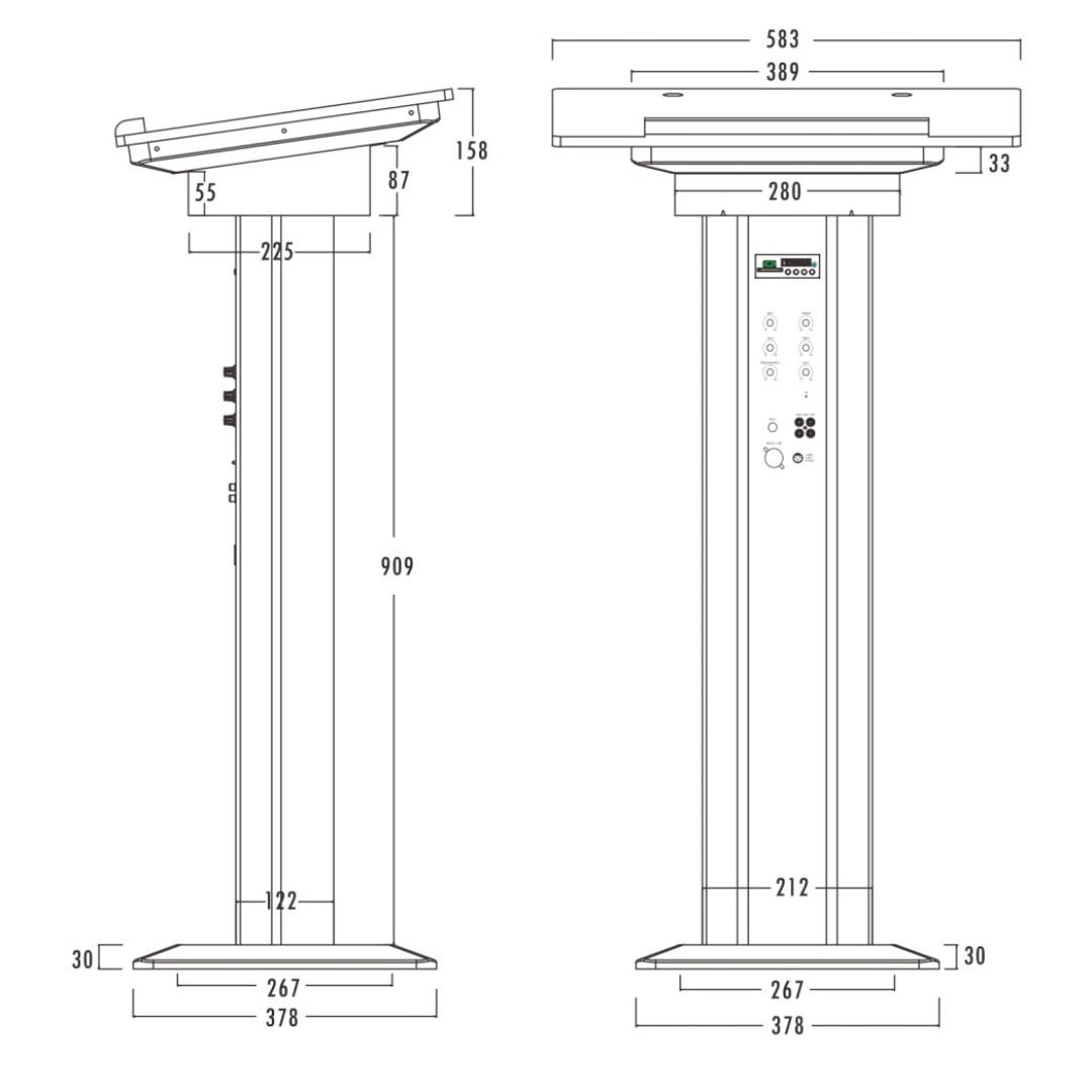 Portable rostrum / podium / lectern, Audio, Portable Audio Accessories ...