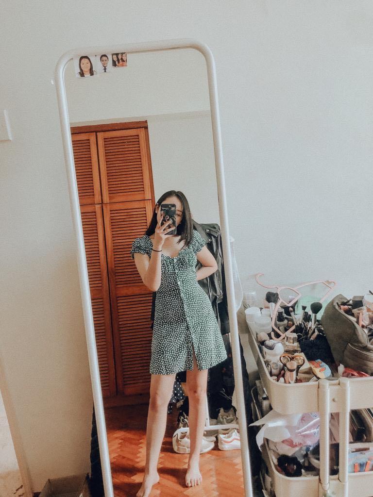 Reformation inspired dress top