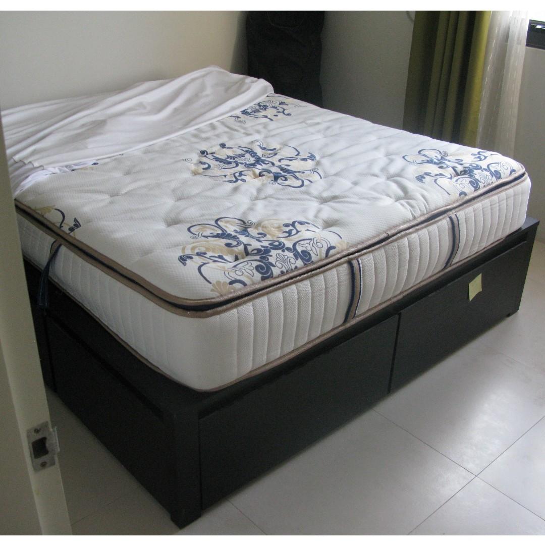 Salem Edinburgh Pock Pillow Top Mattress 60x75 Queen Home Furniture Furniture Fixtures Beds Mattresses On Carousell