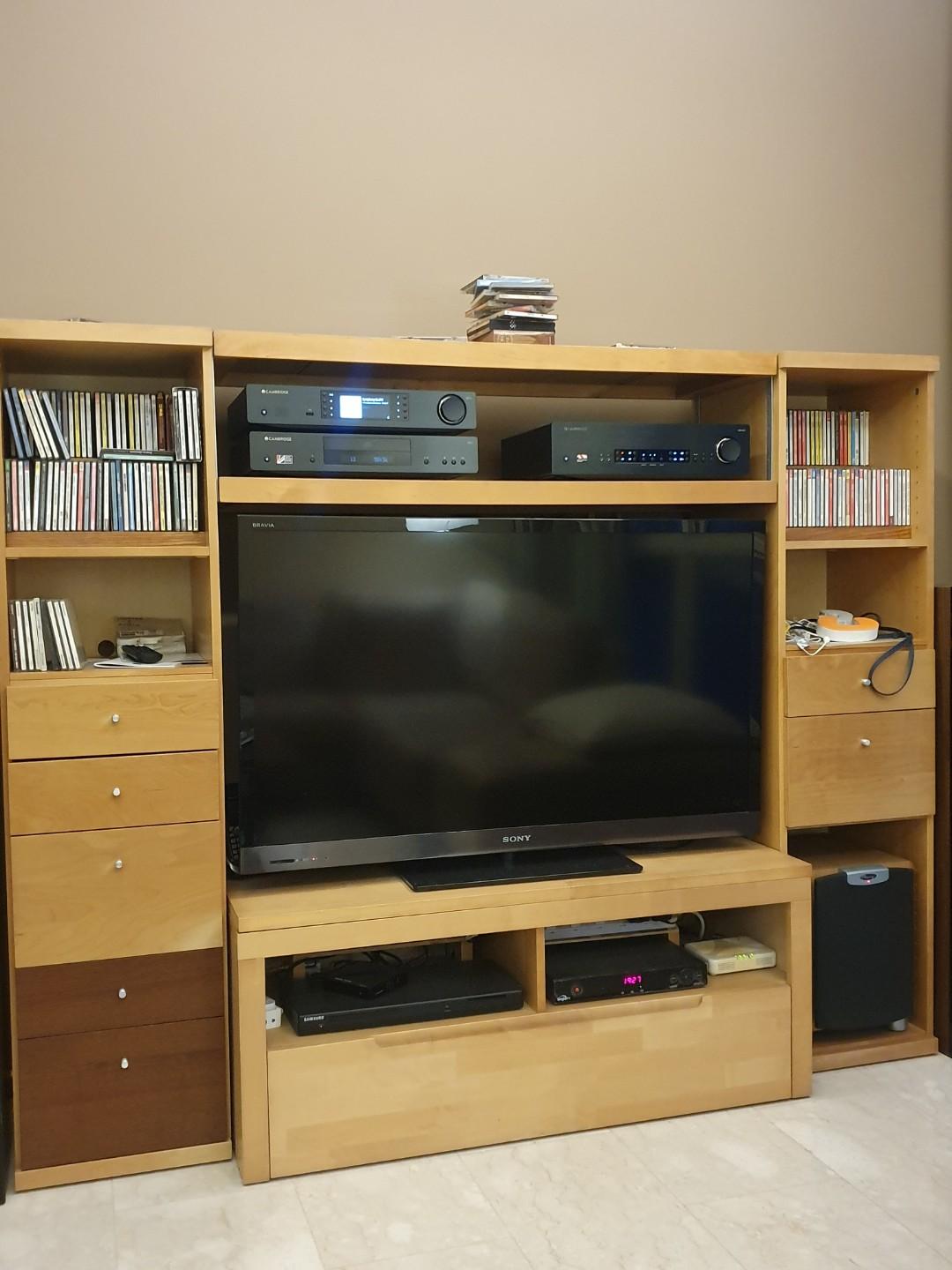 Tv Console Cabinet Furniture Shelves Drawers On Carousell
