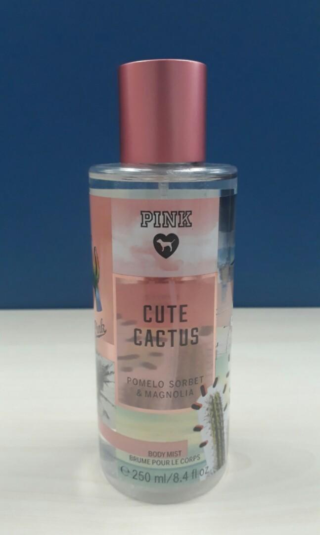Pink cute discount cactus body mist