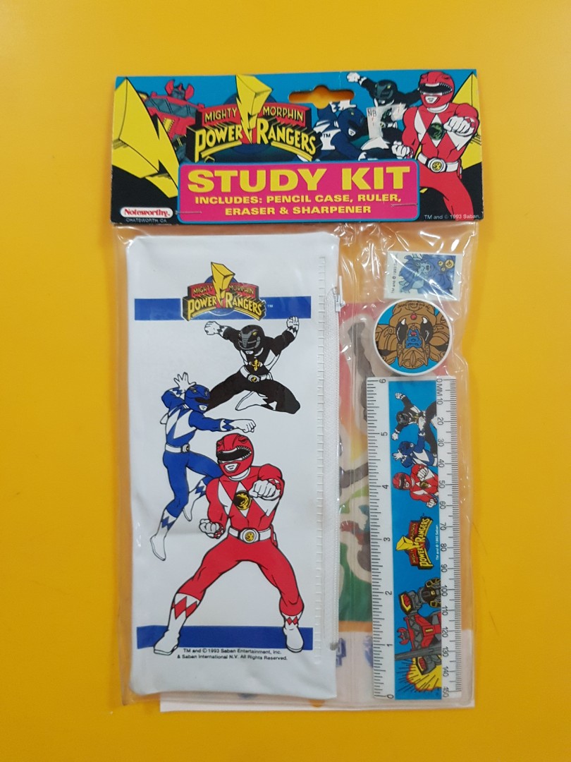 Vintage Power Rangers Pencil Case set, Hobbies & Toys, Toys & Games on ...