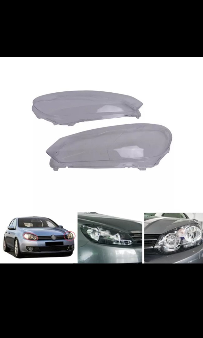Volkswagen Golf MK6 Headlight Lens 1 Pair, Car Accessories, Accessories