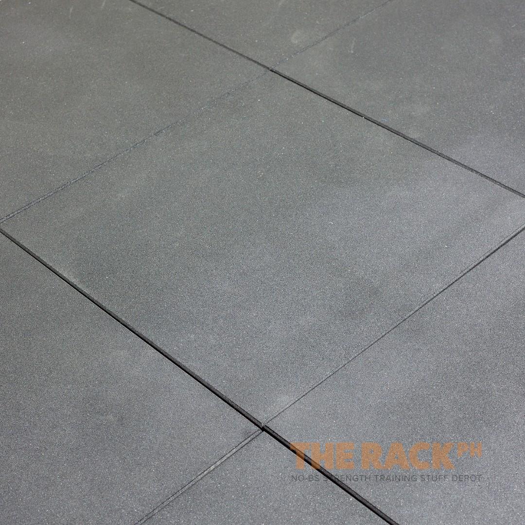 Vulcanized Rubber Gym Floor Mat Tiles Weight Lifting Platform On