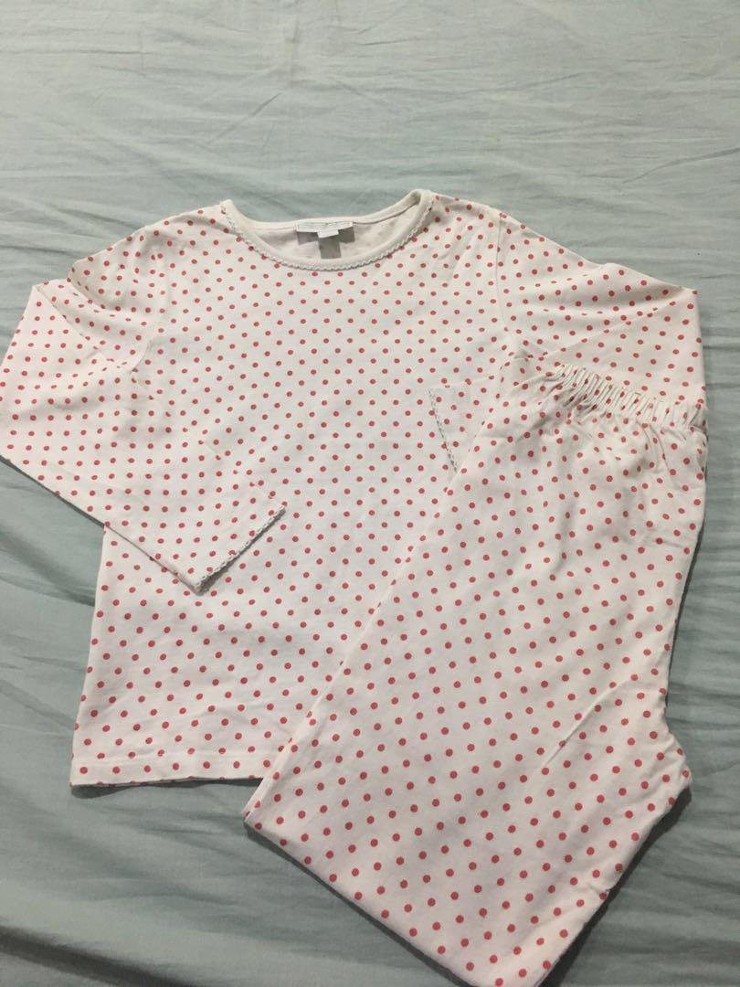 white company baby girl pyjamas