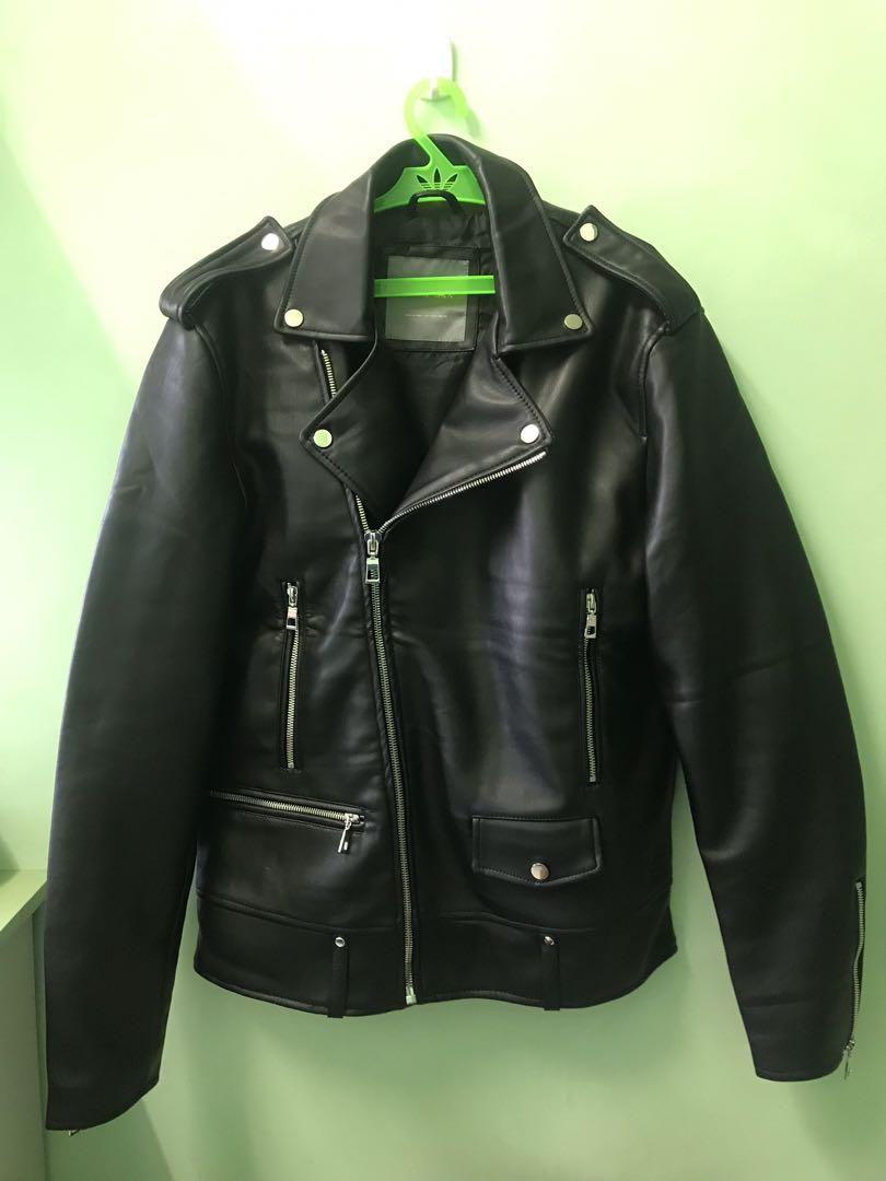 zara leather jacket price