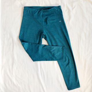 Aqua Blue 3/4 Cropped Tights/Yoga Pants