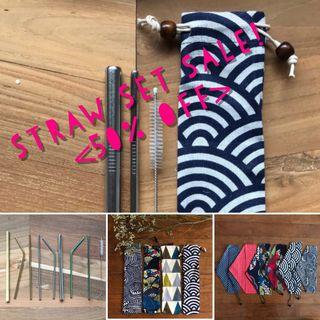 [SALE 50% OFF] Straw set