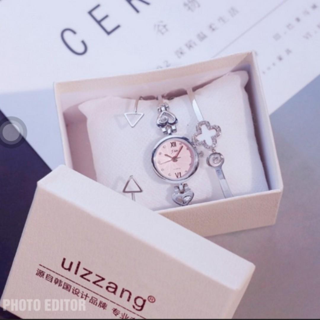 2019 Watch and bracelet fashion set Ulzzang 3pcs set LIMINTED ON HAND