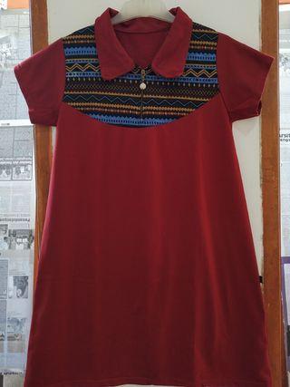 Dress maroon